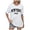 White, variant on Xiaoxatg Womens T Shirts,Women's T-Shirt for Women Casual Summer English Letter Print Loose Shoulder Round Neck Short Sleeves TopGreenL