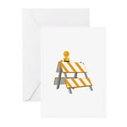 CafePress - Road Construction Detour Greeting Cards - Greeting Cards (Pk of 10) Matte