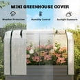 thumbnail image 4 of Outsunny Jardinière Surélevée Galvanisée avec Housse de Serre, Gris Foncé, 4 of 10