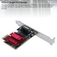 thumbnail image 3 of PCIe 2.5G Ethernet Card, PCIe  Adapter Strong Compatibility Compact 10 100 1000M Adaptive Low Power Consumption  for Computer, 3 of 7