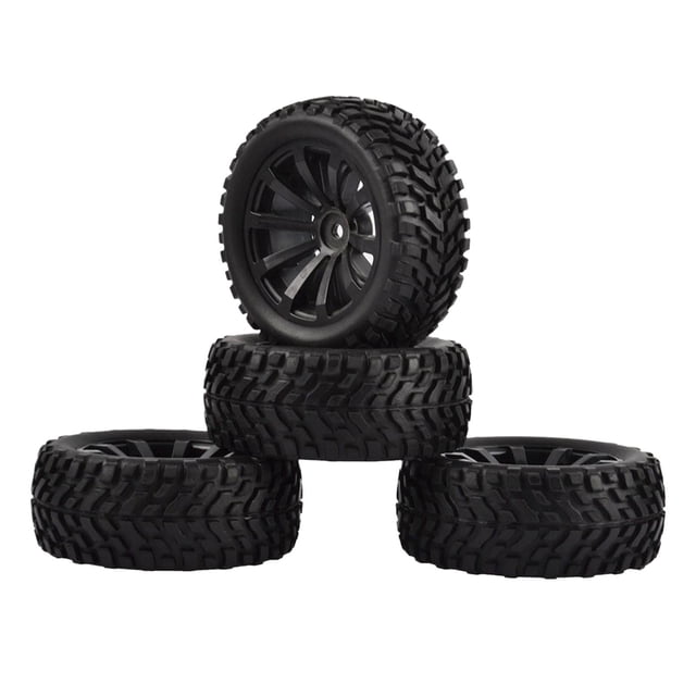 1/16 1/14 1/12 RC Rueda Llanta Neumáticos para coche Camión Vehículos Piezas de repuesto