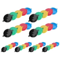 Hemobllo 40Pcs Assorted Color Iron Bucket Caps Sealing Lids for Oil Drum Storage