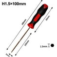 thumbnail image 1 of Lefu H1.5/6mm Hex Screwdriver Magnetic Screw Bit Non-slip shank Repair Hand Tools, 1 of 9