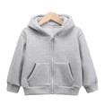 thumbnail image 4 of NOKIO Baby Girls Boys Zip-Up Jacket Toddler Kids Baby Outwear Long Sleeve Round Neck Solid Color Jacket Zipper Hooded Windproof Long Sleeve Coats For Girls Or Boys Baby Jacket Winter, 4 of 5