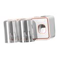thumbnail image 2 of Toothbrush Holder, Clean Placing Smoothly Appearance ABS PS Sturdy Toothbrush Rack Drilling Free with Toothpaste Dispenser for Hotel Black,White, 2 of 8