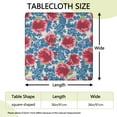 thumbnail image 2 of Square Tablecloth with Elastic Edges 36 * 36 Inch Waterproof Pioneer Table Cover Washable Indoor and Outdoor for Party Kitchen Dinner Banquet Patio Picnic, 2 of 6