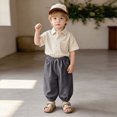 thumbnail image 5 of Joggers for Boys 6M-12T Cute Baggy Sweatpant Wide Leg Sweatpantss with Pockets Workout Athletic Pants Kids Grey Sweatpants Size 11-12 Years, 5 of 6
