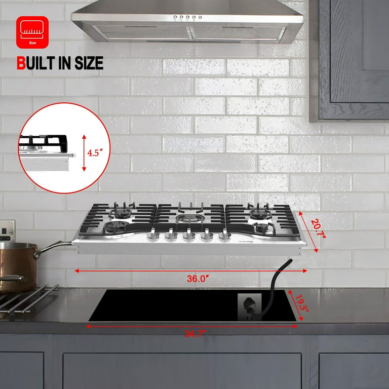 36 gas stove top discount