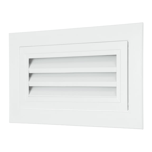 Uxcell 6" x 12" Aluminum Gable Vent, 1Pcs Return Grille Gable Louver Air Vent with Screen Mesh Filter Removable Door for Sidewall Wall Ceiling Floor Attic Shed HVAC System, White