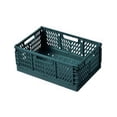 thumbnail image 1 of Folding Storage Box Basket Utility Cosmetic Container Desktop Green, 1 of 5