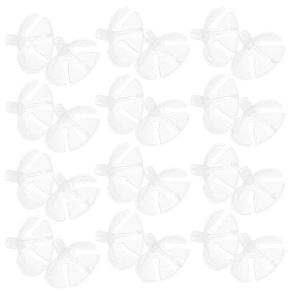 Supvox White Plastic Balloon Clips for Sealing and Fastening Balloons 100pcs per Pack Easy to Use for Party Decorations