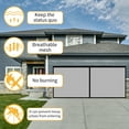 thumbnail image 3 of Retractable Screen Door Mesh, Garage Door Screen - 13.1 x 6.5ft Fiberglass Durable Heavy Duty Magnetic Garage Door Screen RetractableHands Free for Patio Workshop Home Gym Sun Room, Black, 3 of 6