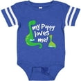 thumbnail image 3 of Inktastic My Poppy Grandpa Loves Me Boys Baby Bodysuit, 3 of 5