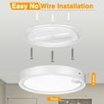 Youtob Wireless Motion Sensor LED Ceiling Light, 6500K USB Rechargeable