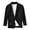 Black, variant on Men's Lightweight Linen-Blend Blazer, Casual 1-Button Unstructured Suit Jacket, 4 Colors, Sizes M-XXXL