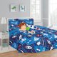 thumbnail image 1 of Juego de cama cohete de juguete de 6 piezas con edredón y sábanas en bolsa para niños y adolescentes, 1 of 6
