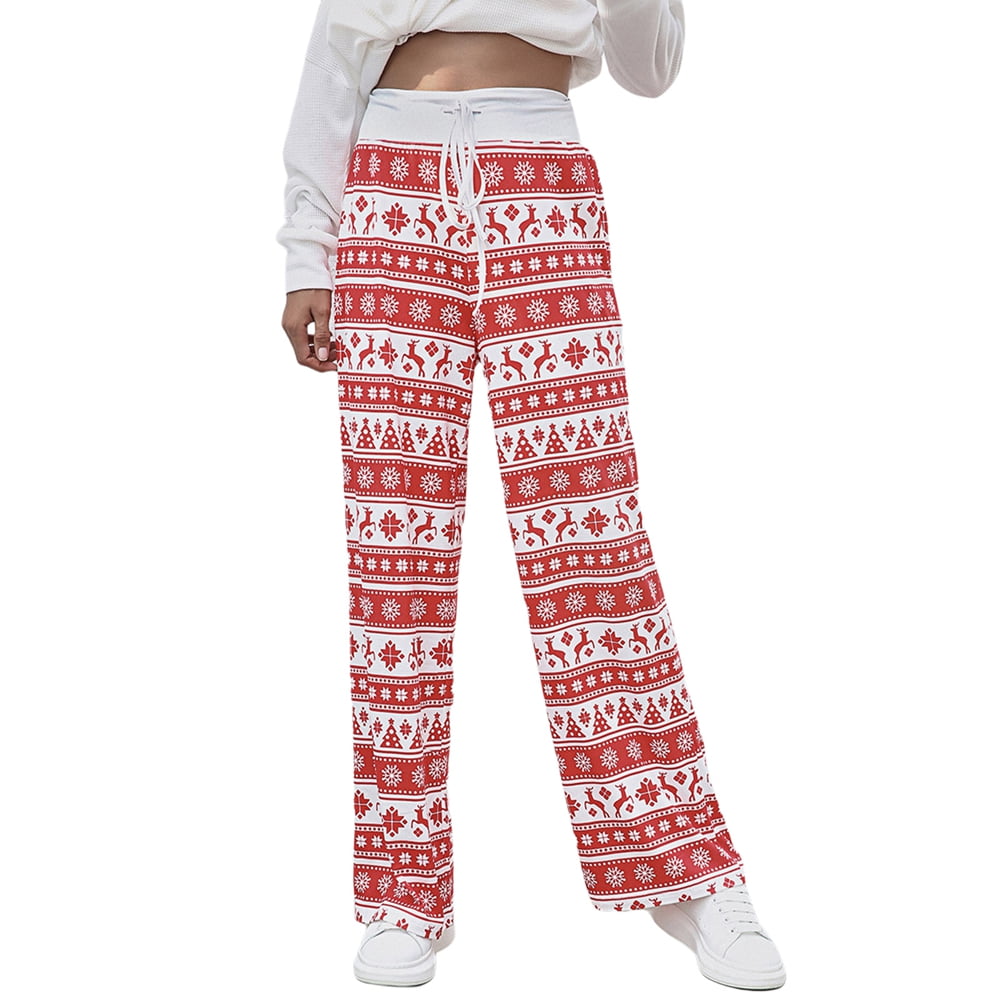 Velocity Christmas Plush Pajama Pants Soft Fuzzy Pajama Bottoms for ...