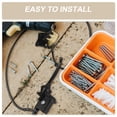 thumbnail image 4 of Miangastore Rear Foot Disc Brake Master Cylinder Assembly With Back Brake Pads Replacement Compatible For 50-125cc Atv Dirt Bike Pit Bike Go Kart Motorcycle Black, 4 of 9