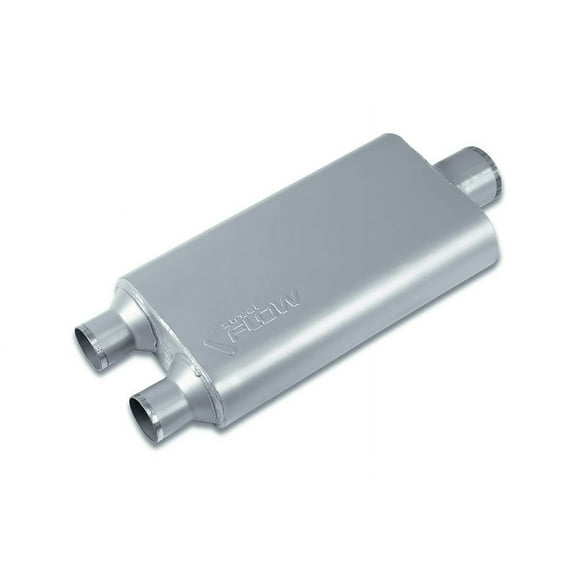 Street Flow Muffler Dual 2 1/4 in 17 Body 3 C