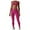 Red, variant on Sports Bras for Women Seamless Feel Yoga Top Backless for Running Fitness Athletic