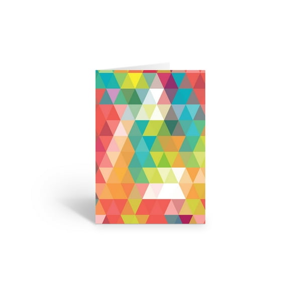 Colorful Design Blank Note Card - 10 Cards and Envelopes - B14353