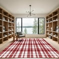 thumbnail image 2 of ODIKA 3'x5' Machine Washable Non-Slip Area Rug, and Country High Traffic Rug with Pad, Red, 891253, 2 of 8