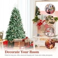 thumbnail image 6 of Costway 6ft Snow Flocked Artificial Christmas Tree w/ 715 Glitter PE & PVC Tips, 6 of 10