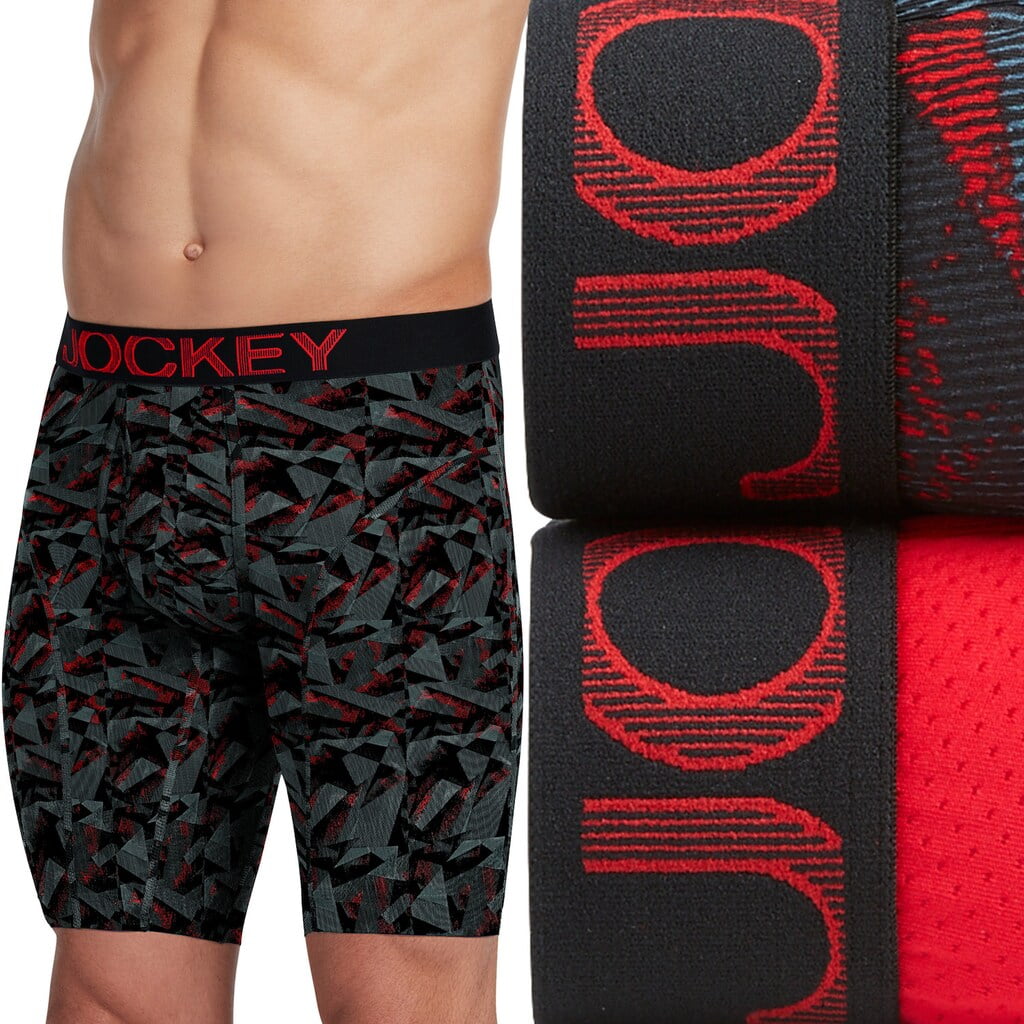 Men's Jockey 2pack RapidCool Midway Briefs Red
