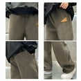 thumbnail image 6 of IVEYRTF Boys Corduroy Pants Straight Leg Casual Sports Fall Winter Fleece-Lined Thickened Warmth Loose Trousers Kids Everyday Wear Pants(Coffee#1,14-15 Years), 6 of 9