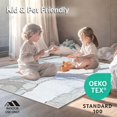 thumbnail image 4 of ODIKA 4'x6' Machine Washable Non-Slip Area Rug, Arctic Shimmering Pelt Style High Traffic Rug, White, 127082, 4 of 7
