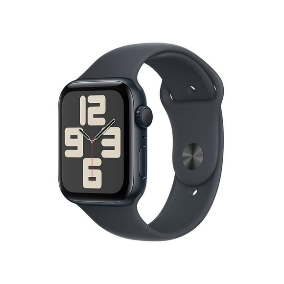 Smartwatch Apple SE GPS Caja de aluminio color medianoche de 44 mm Correa deportiva color medianoche M/L