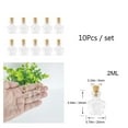 thumbnail image 3 of Mini Clear Glass Bottles Plum Blossom Shape Little Transparent Handiwork Bottles Decorative bottle Pendant bottle 10pcs, 3 of 5