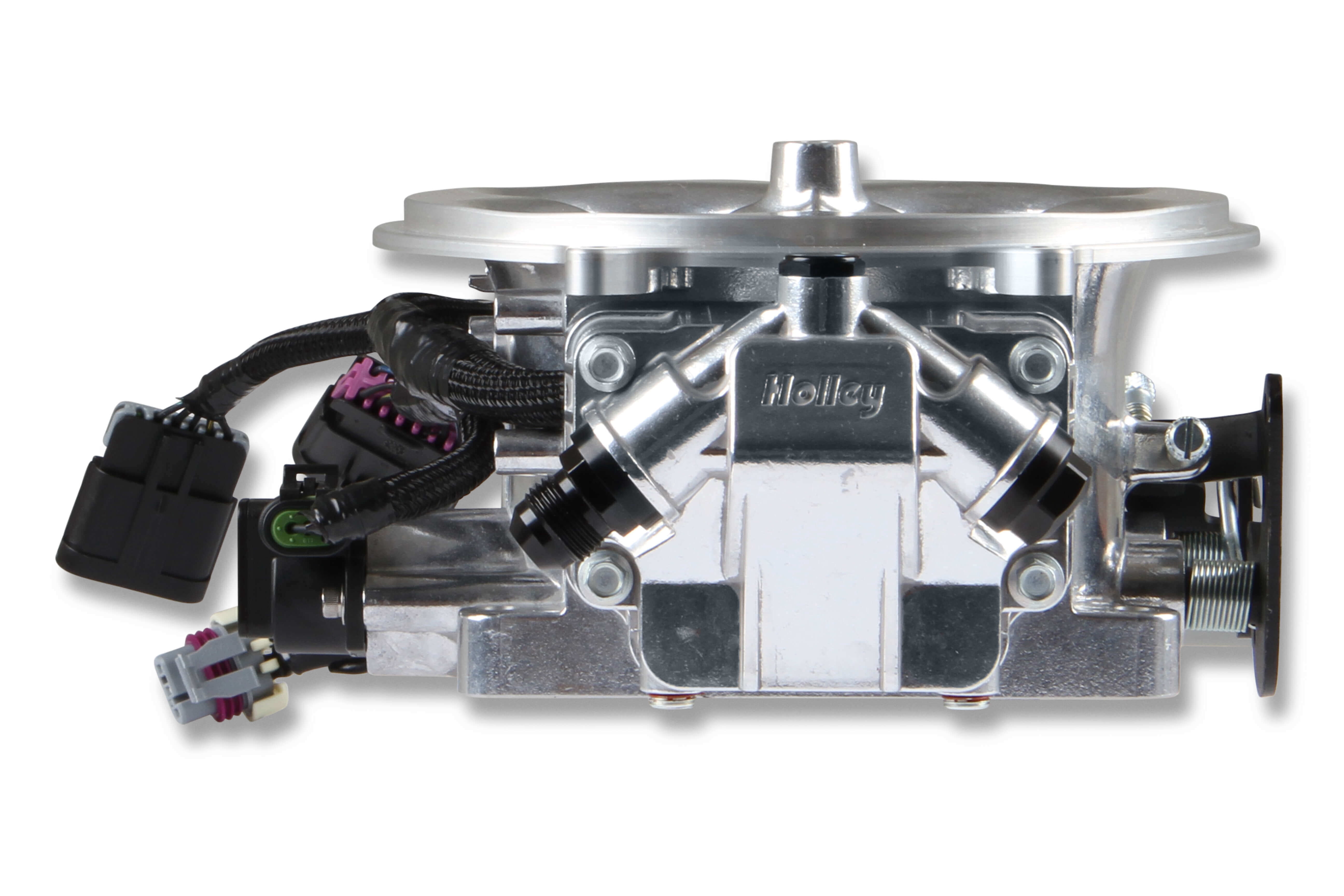 Holley EFI 534-301 Terminator X Stealth 4500 Throttle Body 8 Injectors Shiny
