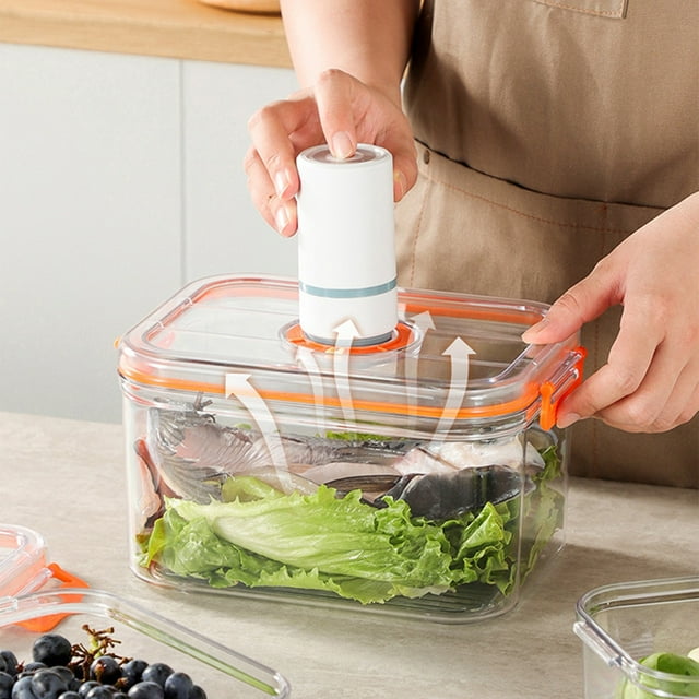 Ovzne Food Grade Preservation Box Home Refrigerator Safe Storage Of Vegetables And Fruit Microwaveable Sealed Preservation Box To Help On Clearance