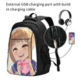 thumbnail image 2 of Himiko My Hero Academia Backpack Schoolbag Large Capacity Daypack Bookbag Satchel Notebook Laptop Backpack Travel Bag USB Rucksack, 2 of 7