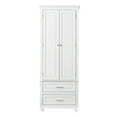 thumbnail image 6 of DEALTOPS Tall Storage Cabinet with Spacious Storage and Adjustable Shelf for Bathroom, Living Room, White, 6 of 7