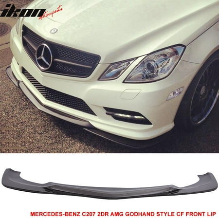 - Fits 10-17 E Class C207 W207 2Dr Coupe AMG Godhand Front Bumper Lip Carbon Fiber