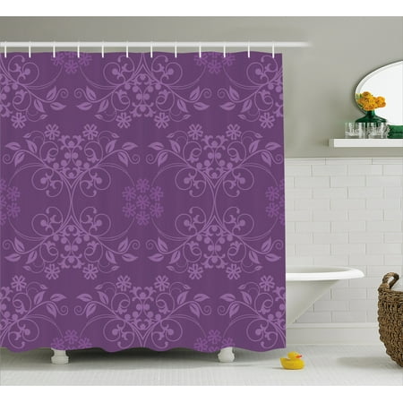 Eggplant Shower Curtain, Gorgeous Well-Formed Flowers on ...