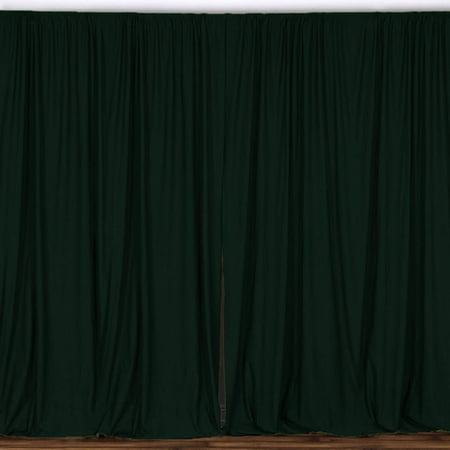 Solid Poplin Window Curtain or Photography Backdrop 58 Wide Hunter Green