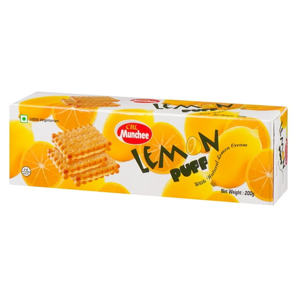 Grace Kennedy Munchyee Biscuits Lemon Puff 200 g