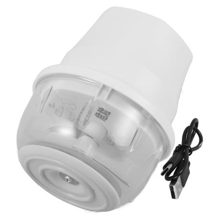 PBPBOX Portable Garlic Mincer Electric Small Chopper Easy to Clean Beige