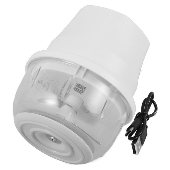 PBPBOX Portable Garlic Chopper Electric Small Food Processor Beige for Kitchen