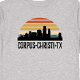 thumbnail image 4 of Inktastic Corpus Christi Texas Skyline Retro Boys or Girls Long Sleeve Toddler T-Shirt, 4 of 5