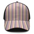 thumbnail image 2 of Design Pattern Baseball Cap – Stylish Spliced Design Adjustable Trucker Hat with Full Print Front & Brim, Breathable Cotton Blend Snapback for Sports, Travel & Daily Wear, 2 of 3