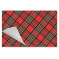 thumbnail image 3 of CounterArt "Christmas Plaid" 24 Sheet Reusable Premium Paper Stock Placemats, 3 of 6