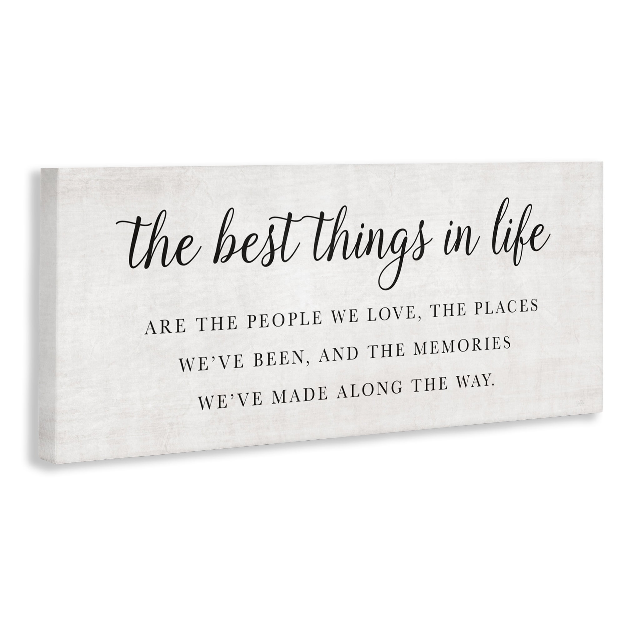 Stupell Industries Best Things In Life Uplifting Canvas Wall Art, design by Natalie Carpentieri