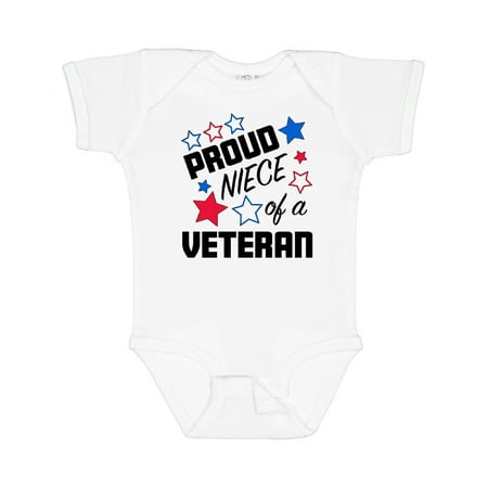 

Inktastic Proud Niece of a Veteran- Veterans Day Gift Baby Girl Bodysuit