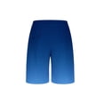 thumbnail image 3 of Lenago Short Pants for Men Gym Shorts Men's Summer Casual Gradient Elastic Waist Drawstring Sports Lightweight Breathable Pocket Blue S, 3 of 5