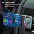 thumbnail image 2 of Transmisor FM Bluetooth Nulaxy KM28 con pantalla a color gris, 2 of 8