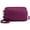 Purple, variant on Women Fashion Solid Color Zipper Waterproof Nylon Shoulder Bag Female Crossbody